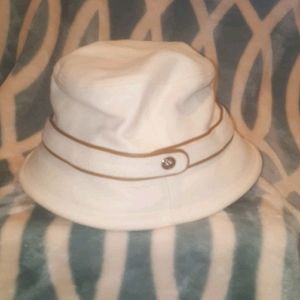 Coach cream bucket hat